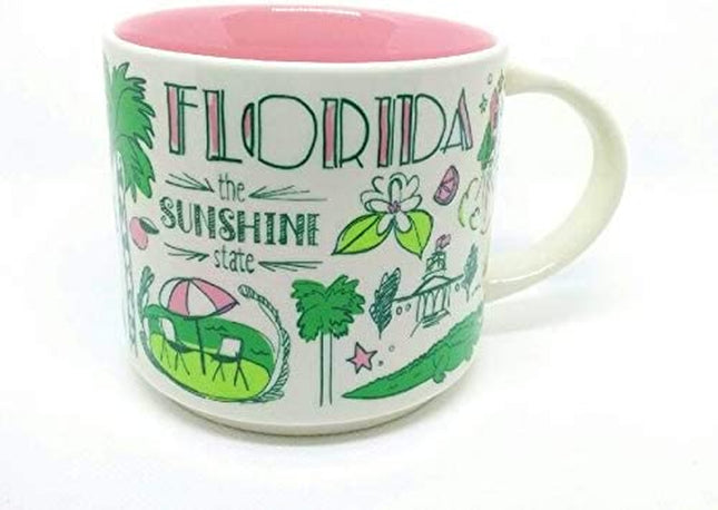 Starbucks FLORIDA Been There Series across the Globe Collection Ceramic Coffee Mug, 32 Ounces