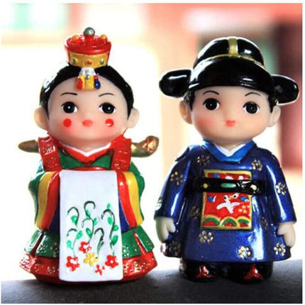Korean Traditional Folk Decorations - Wedding 3In Handicraft Hanbok Collectible Product Gift
