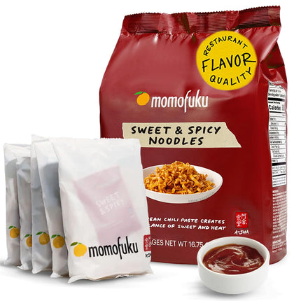 Momofuku Ramen Noodles Variety Pack by David Chang, 3 Flavors, Ramen, Asian Snacks, 15 Pack