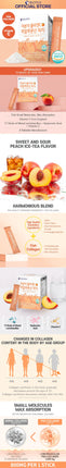 Peach Flavour Low Molecular Collagen C Hyaluronic Acid [2G X 30 Powder Sticks]