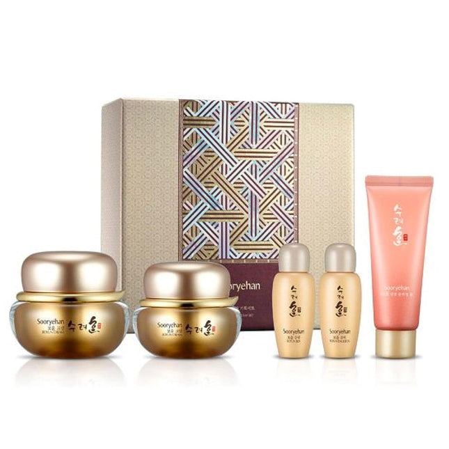 Sooryehan Boyun Cream Gift Set (5.2Fl Oz) - Deeply Nourishing Moisturizer. Korean Skin Care for Firm Skin & Elasticity. Whole Korean Panax Ginseng,(Lunar New Year)